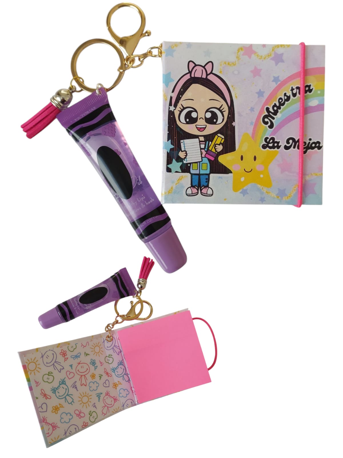 Llavero Post It con Balsamo para Labios