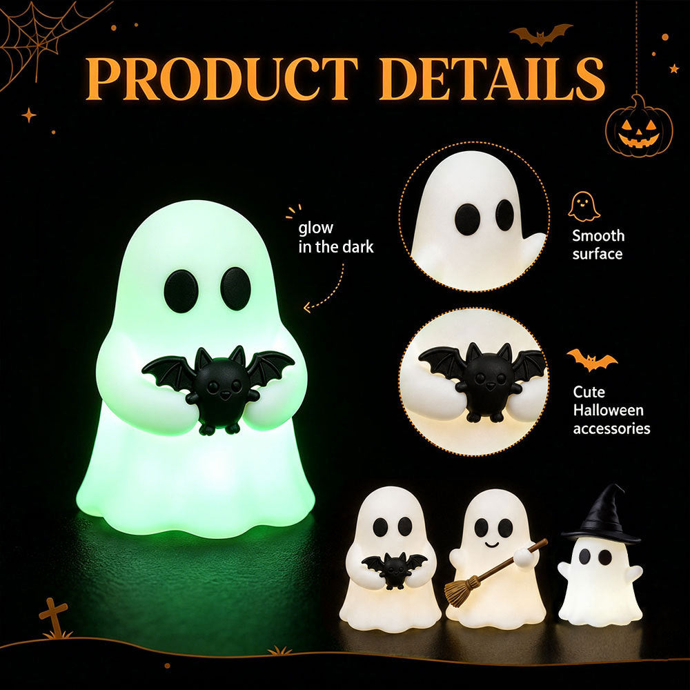 Glowing Halloween Ghost Desktop Ornament