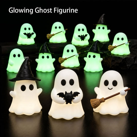 Glowing Halloween Ghost Desktop Ornament