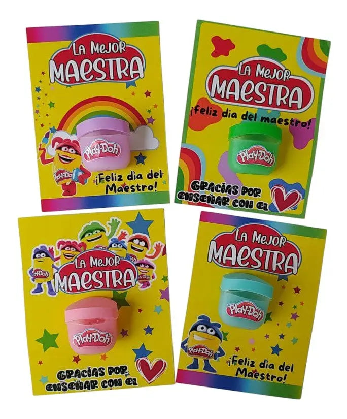 Regalo para maestra Bálsamo play doh