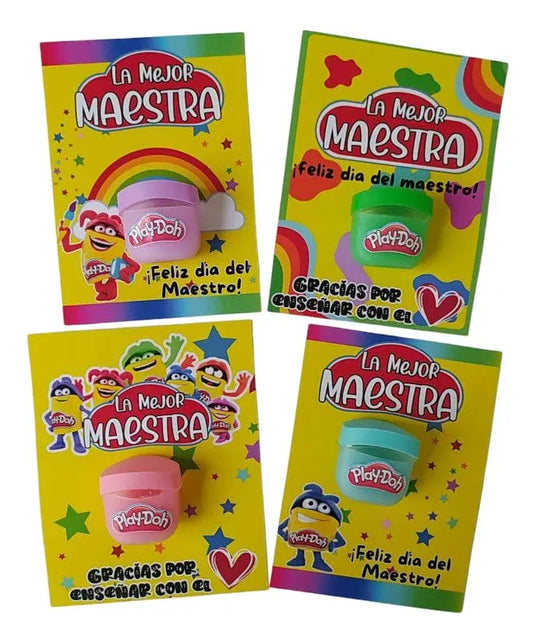 Regalo para maestra Bálsamo play doh