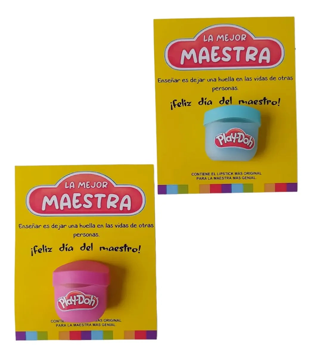 Regalo para maestra Bálsamo play doh