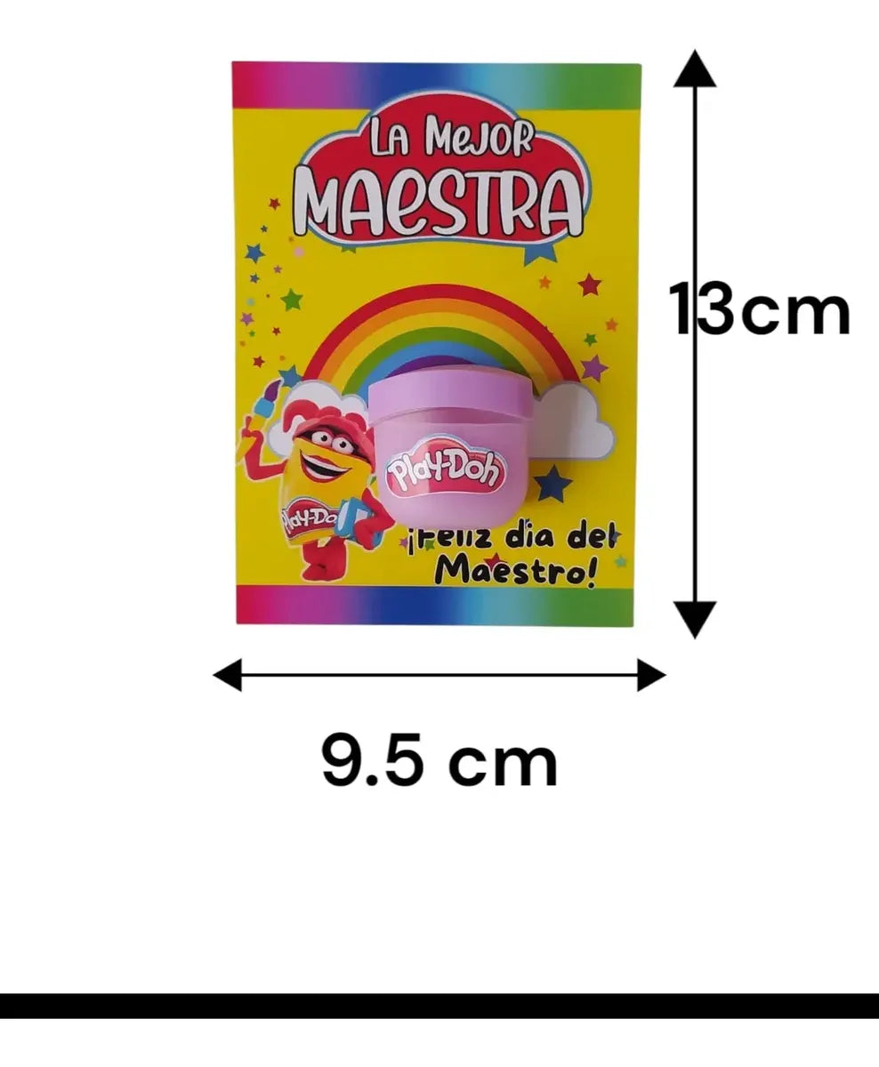 Regalo para maestra Bálsamo play doh