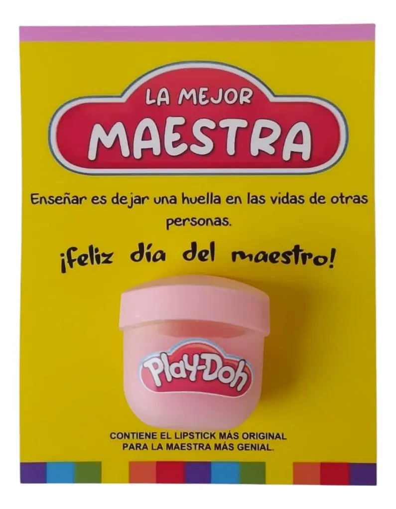 Regalo para maestra Bálsamo play doh