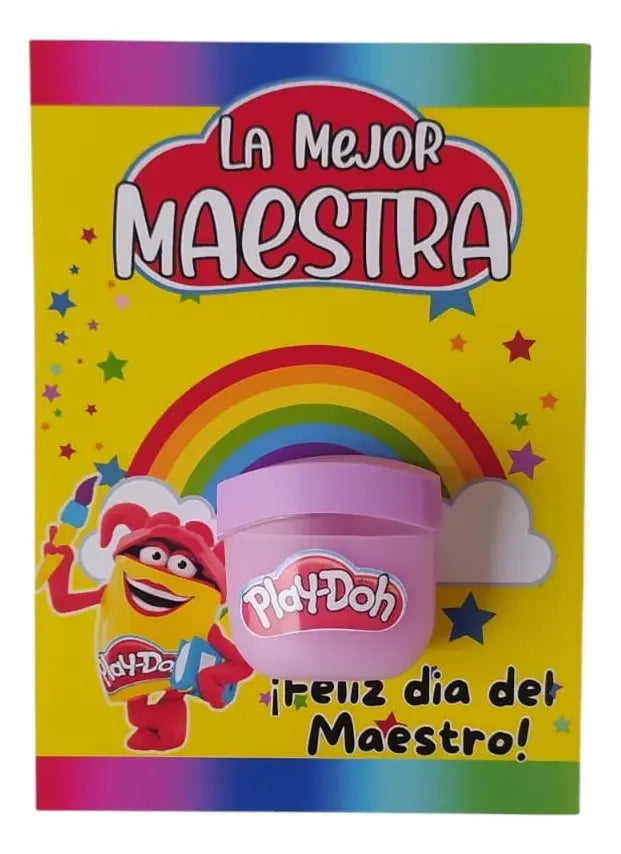 Regalo para maestra Bálsamo play doh
