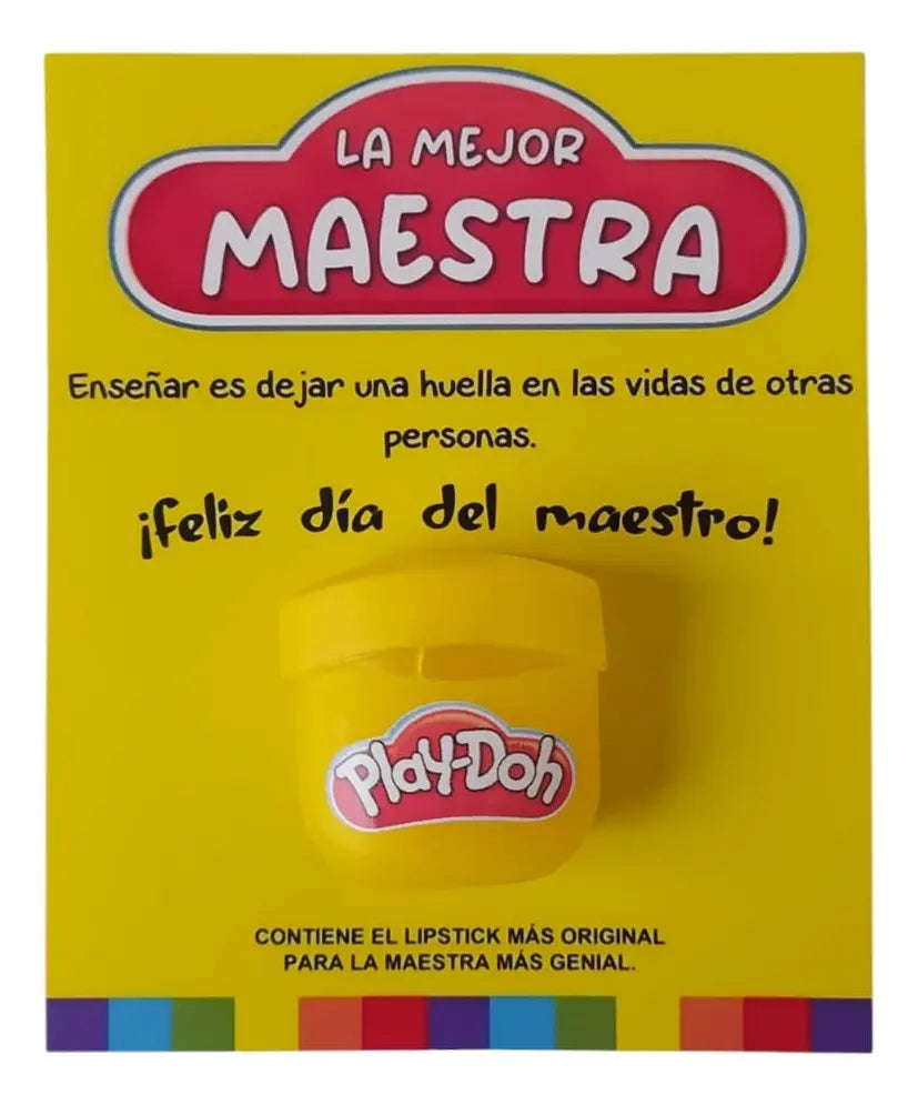 Regalo para maestra Bálsamo play doh