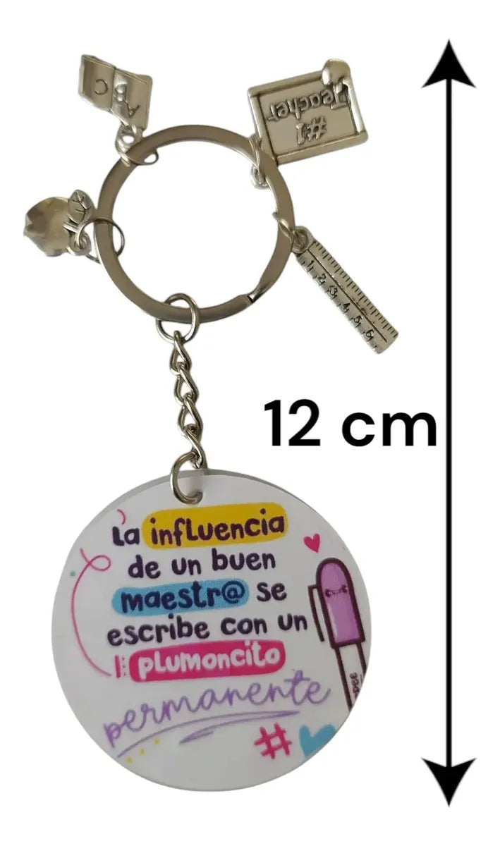 3pz llavero detalle regalo día del maestro