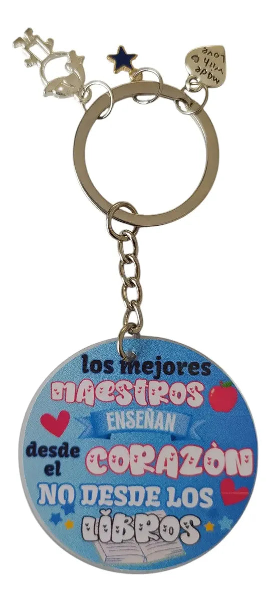 3pz llavero detalle regalo día del maestro