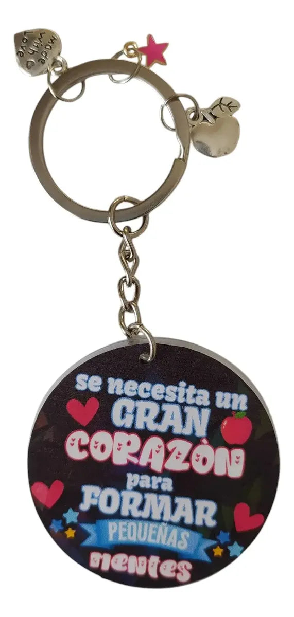 3pz llavero detalle regalo día del maestro
