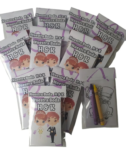 Mini libros para colorear personalizados