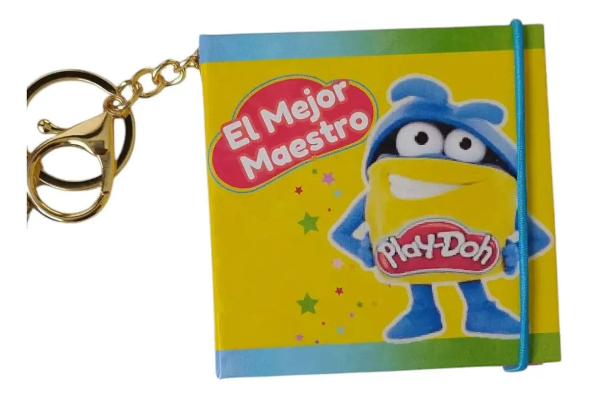 3pz libreta llavero post it regalo día del maestro