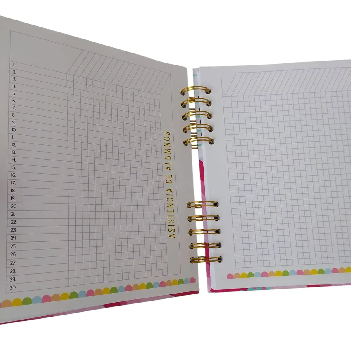 Agenda docente 2025-26 meryta con post it
