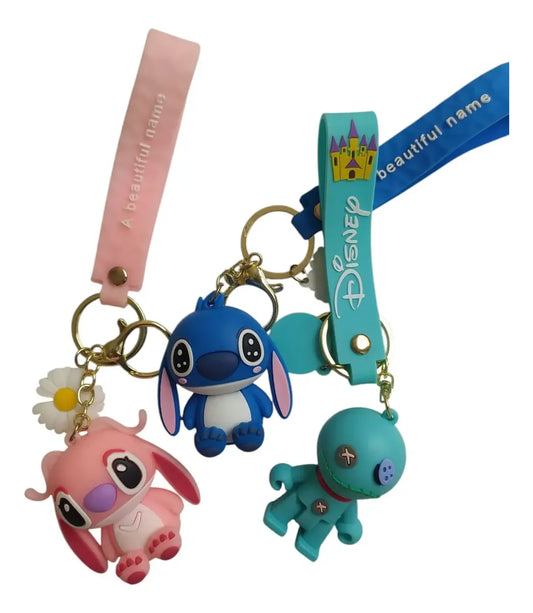 Agenda escolar para tareas stitch con llavero