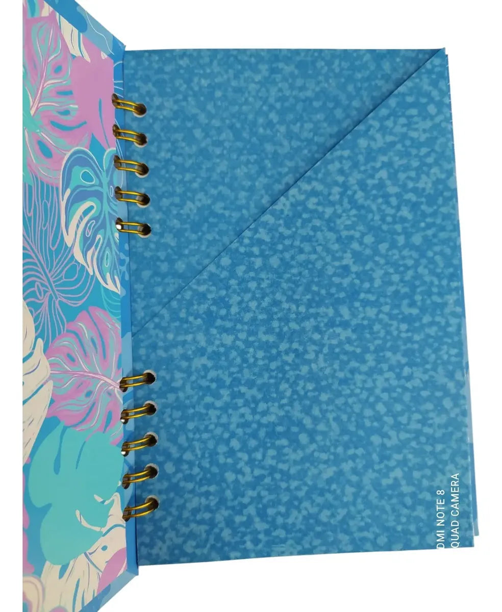 Agenda escolar para tareas stitch con llavero
