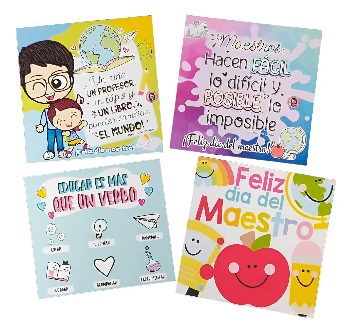 8pz detalle día del maestro post it gigantes