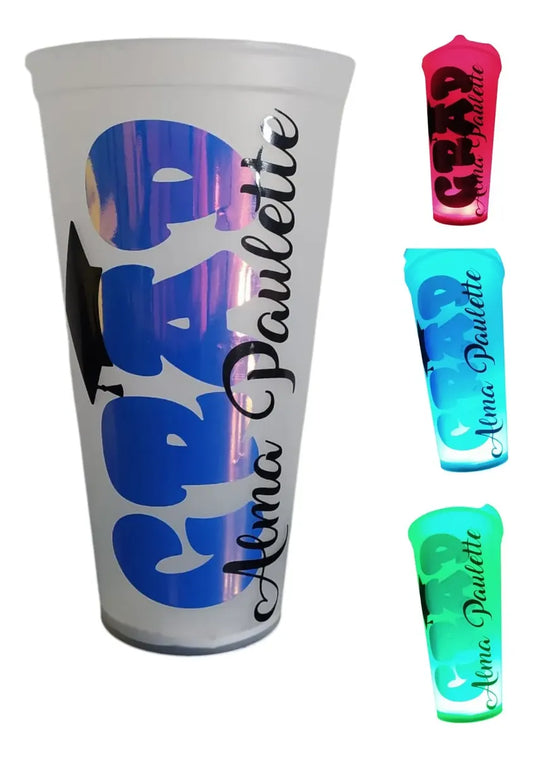 10pz vaso personalizado con luz led