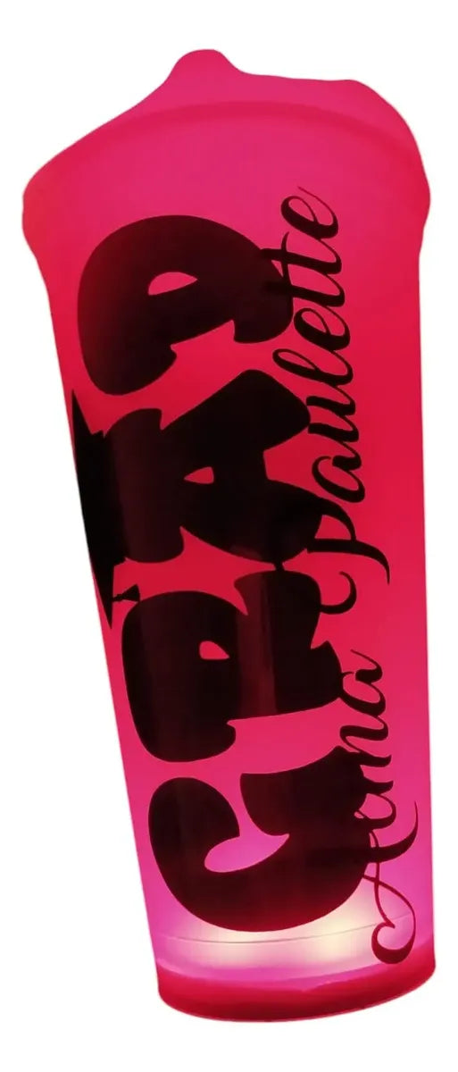 10pz vaso personalizado con luz led