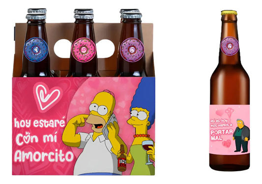 caja para six de cerveza regalo 14 de febrero