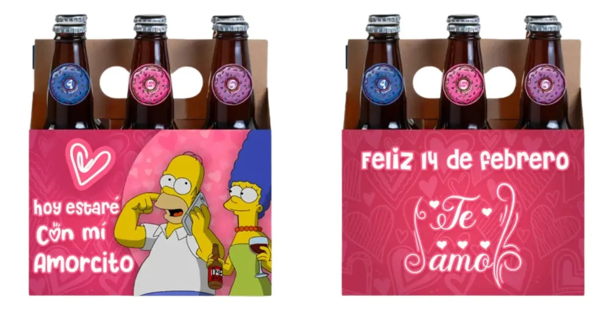 caja para six de cerveza regalo 14 de febrero