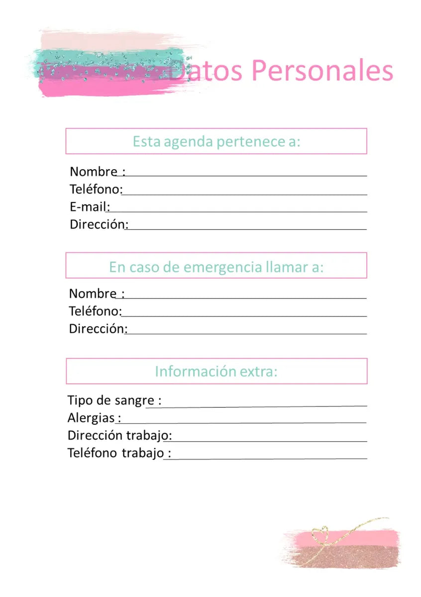 Agenda para citas lashista