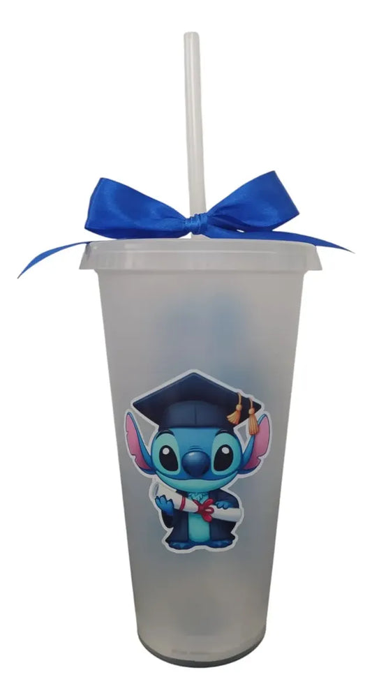 Vaso led stitch regalo de graduación