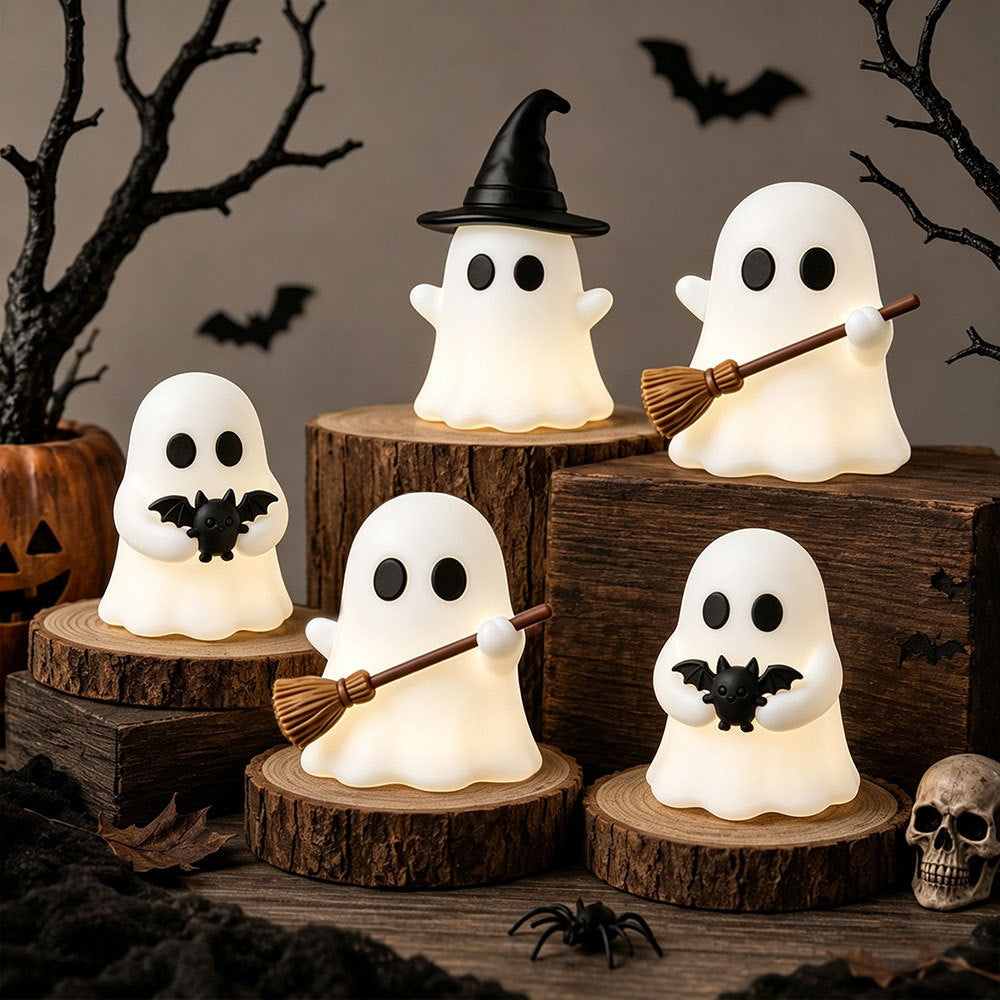 Glowing Halloween Ghost Desktop Ornament